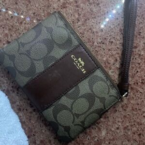Coach Signature Wristlet